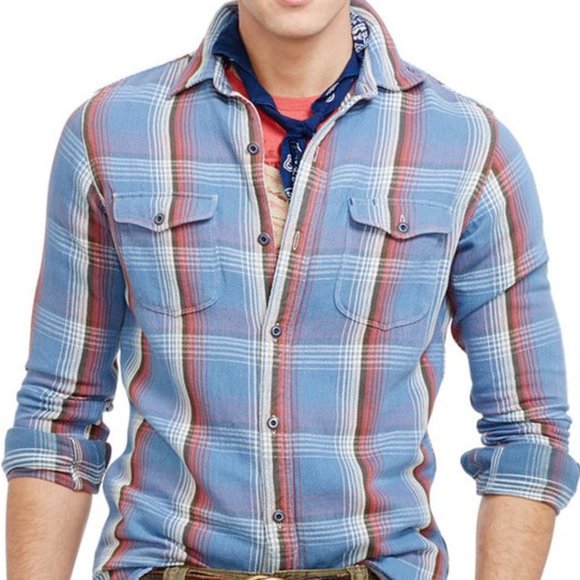 ralph lauren thick flannel shirt